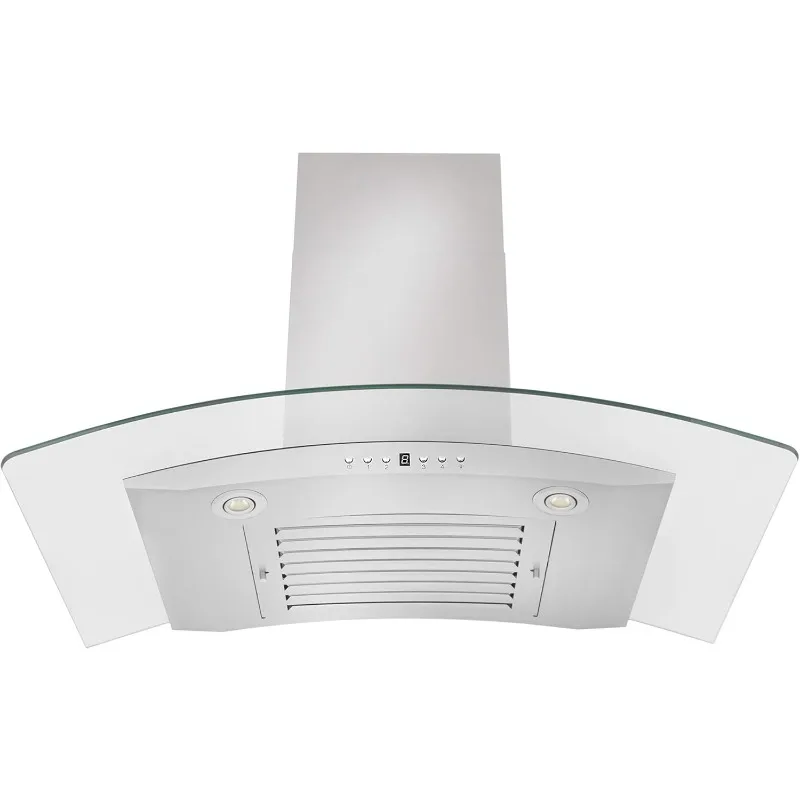 ZLINE شفاط تثبيت على الحائط بفتحة تهوية قابلة للتحويل مقاس 30 بوصة من الفولاذ المقاوم للصدأ والزجاج (KN4-30)