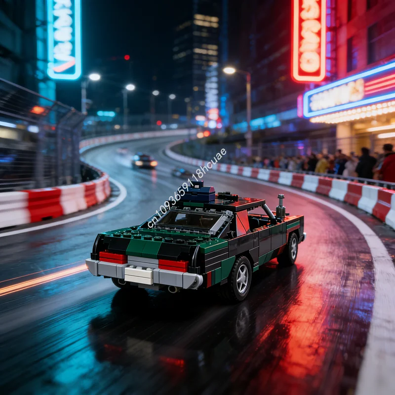 

383 детали MOC Модель автомобиля Ricky S TPB Chrysler New Yorker City Champions, конструктор, рождественский подарок, игрушка, кирпичики
