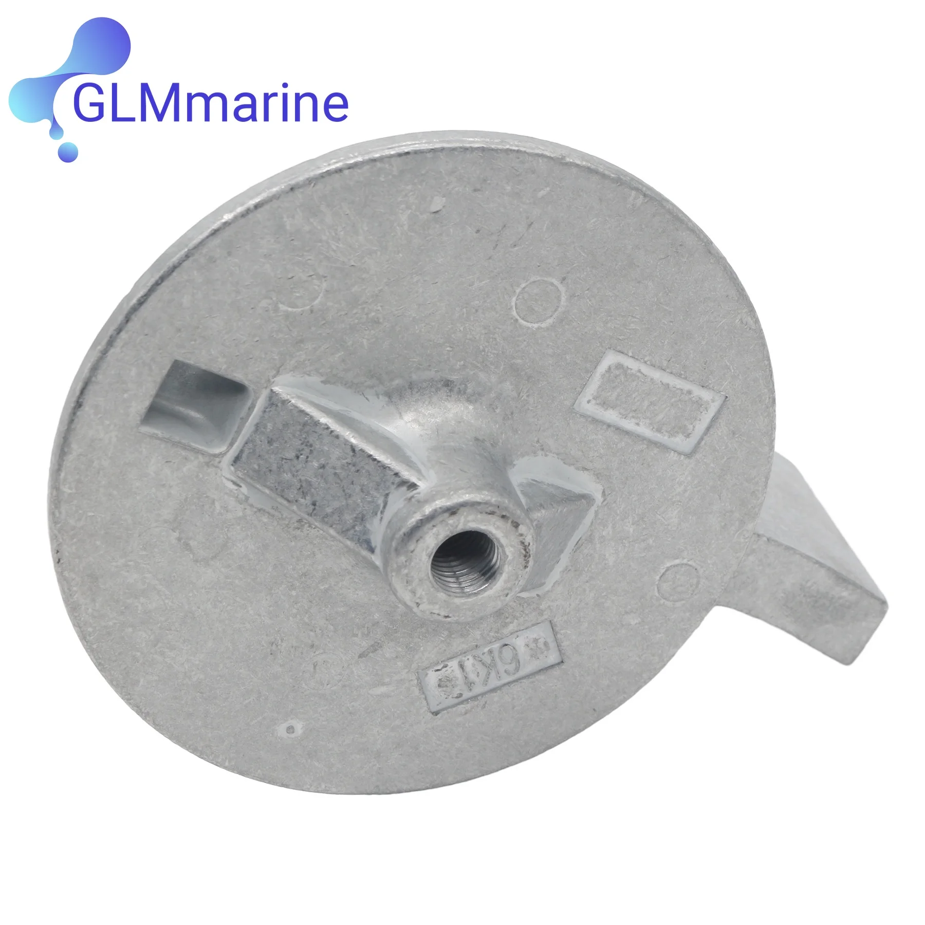 6J9-45371-00 for Yamaha 115HP 150HP 175HP 200HP Outboards Engine Trim Tab Skeg Zinc Anode with Screw 6J9-45371-01 6K1-45371-02 image 3
