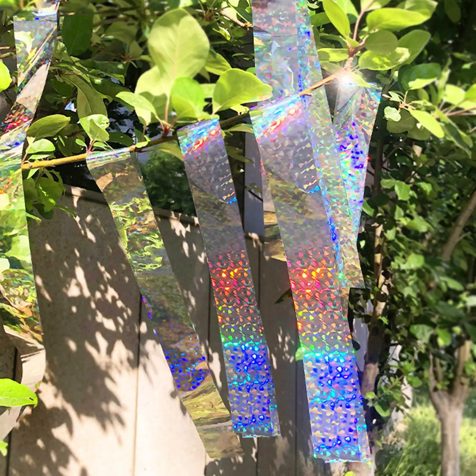 Bird Scare Ribbon Durable Double Sided Reflective Tape Waterproof PET Film for Vegetable Gardens