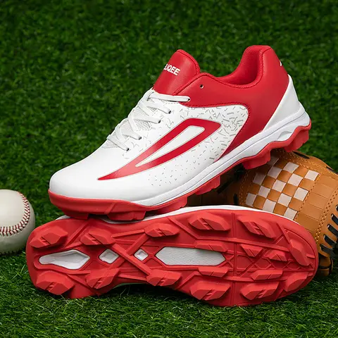Chaussures de Baseball pour hommes chaussures de Softball anti-dérapant baskets d'entraînement en plein air femmes chaussures de Baseball