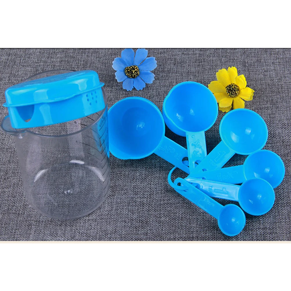 

14Pcs Kitchen Measuring Cups Spoons Set Engraved Food Grade Plastic Detachable Cooking Baking Tools Cups and Spoons