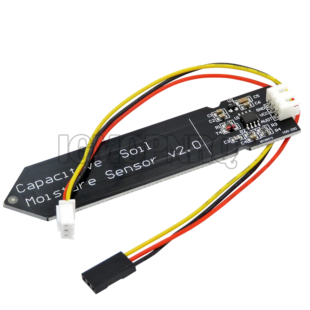 3.3~5.5V Capacitive Soil Moisture Sensor Module Not Easy to Corrode Wide Voltage Wire Corrosion Resistant W/ Gravity for Arduino