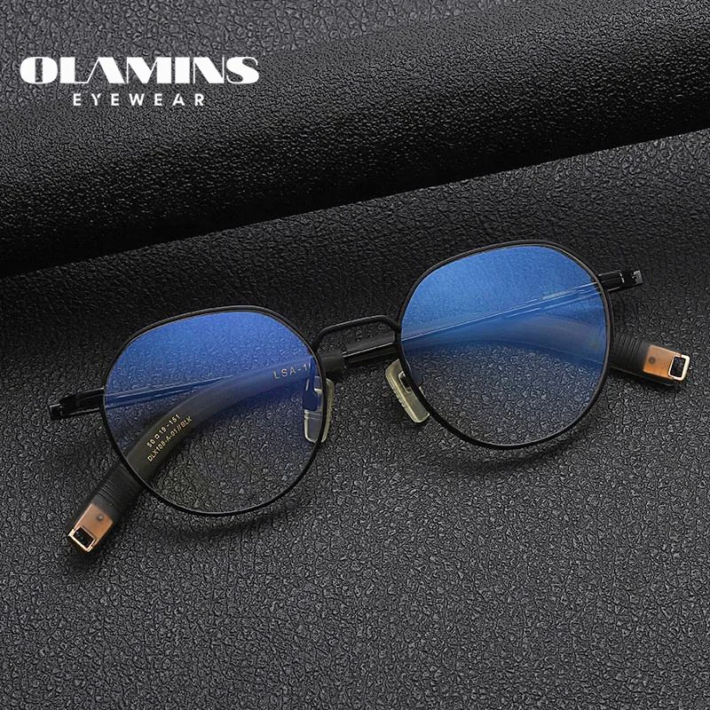 OLAMINS​ New Progressive Eyeglasses professor frames glasses eye for men Fashion Designer Computer Glasses DLX108