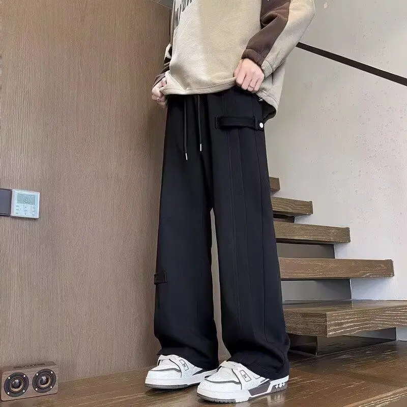 

Men's New Arrival Spring Summer Sweatpants American Style Loose Fit Straight Leg Sporty Casual Pants for Men