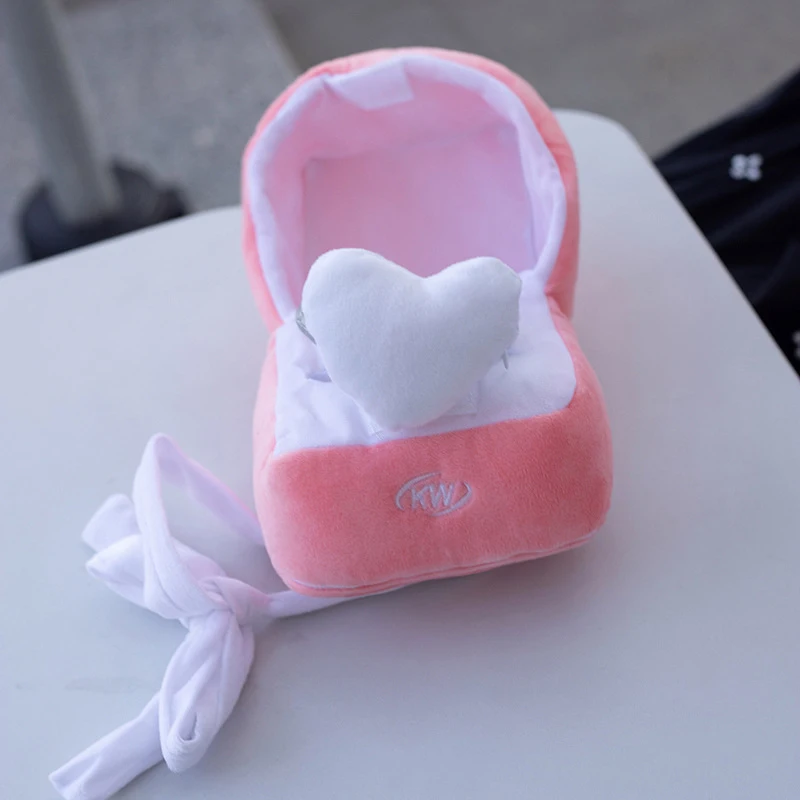 Love Diamond Ring Couple Confession Ring Love Big Diamond Ring Doll For Girls Plush Ring Holder