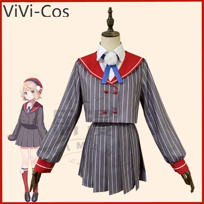 

ViVi-Cos Anime Vtuber Shigure Ui Game Suit Lovely Uniform Cosplay Costume Halloween Party Role Play Outfit Women Daily Clothing