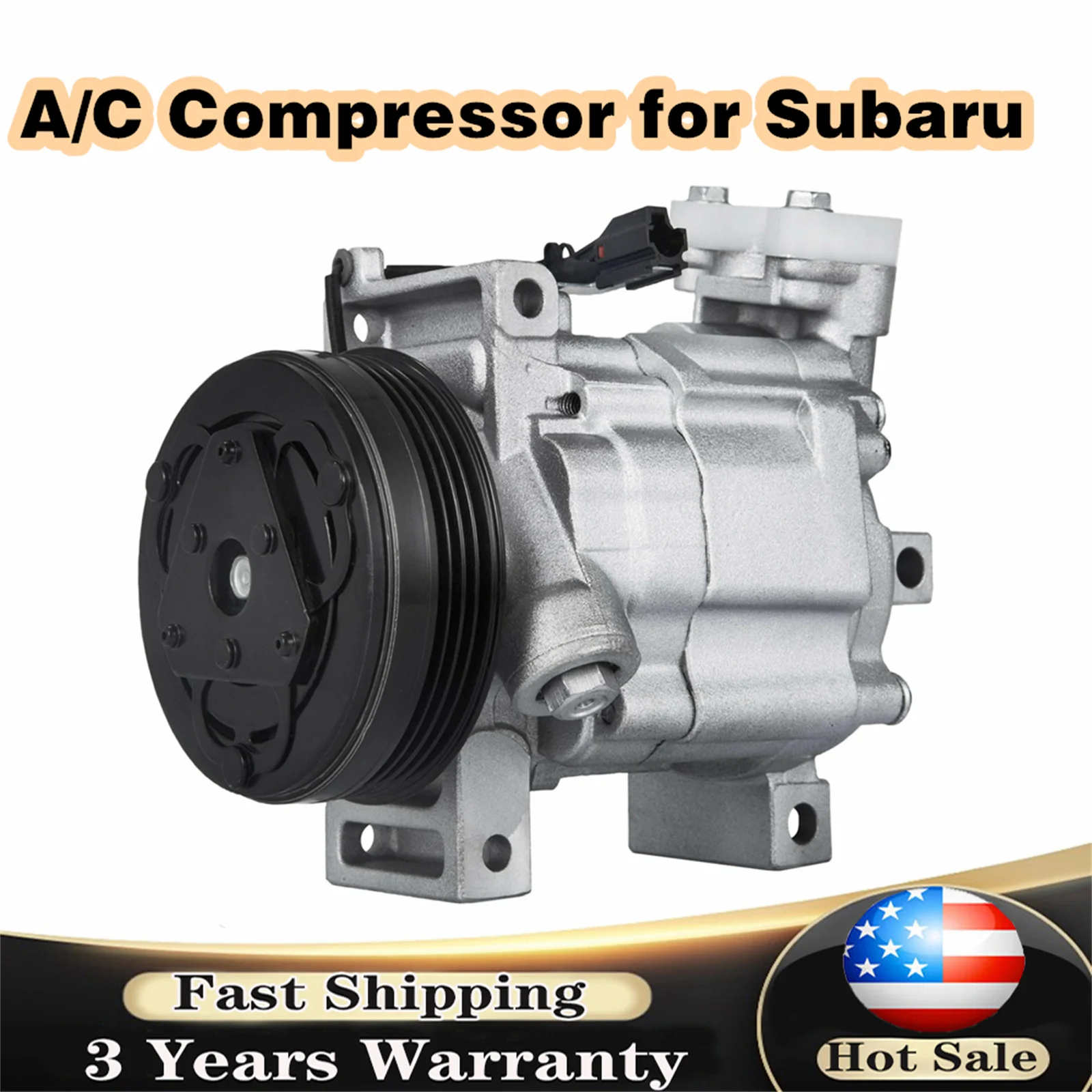 Car AC Compressor with Clutch For Subaru Forester 2.5L 2008-2013 / Impreza 2.0L 2008-2011/ WRX 2.5L 2012-2016 73111FG002