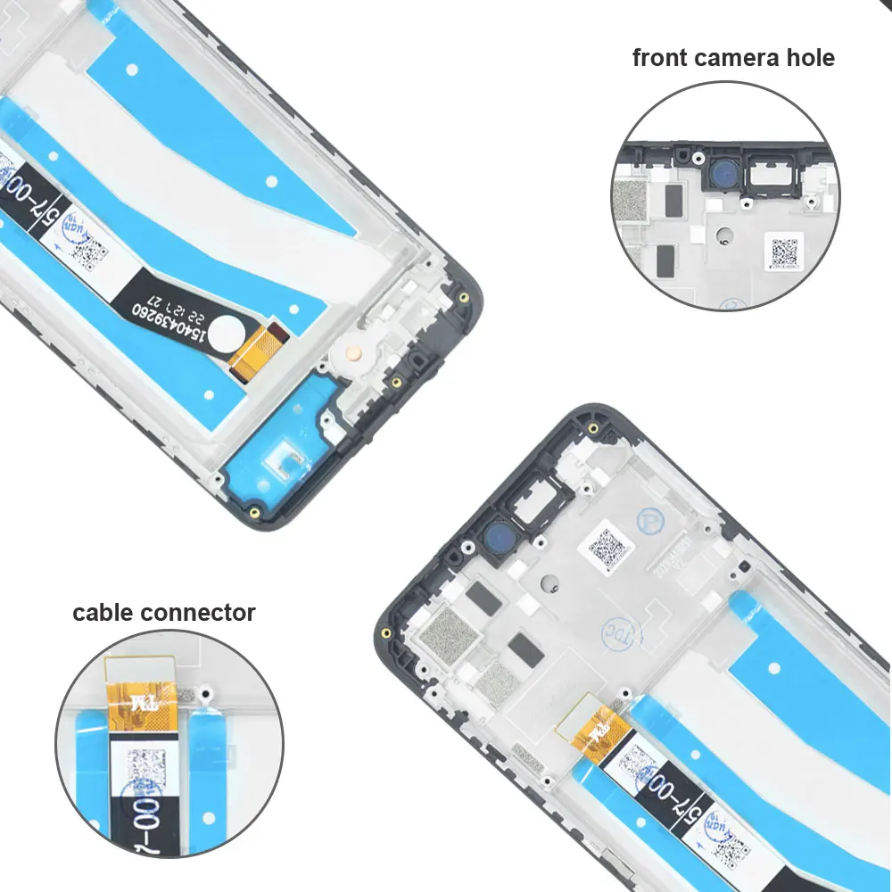 Wyświetlacz LCD 6.5 cala z ekranem dotykowym (digitizer) do Motorola Moto G32 XT2235 - zamiennik wyświetlacza do Motorola Moto G32 XT2235-1-2-3 — zdjęcie produktu 6