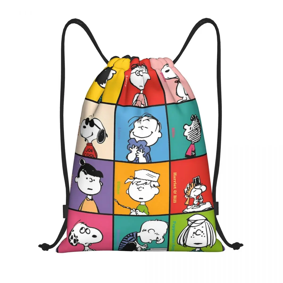 

Рюкзак на шнурке с рисунком Снупи, спортивная спортивная сумка, рюкзак на шнурке для йоги