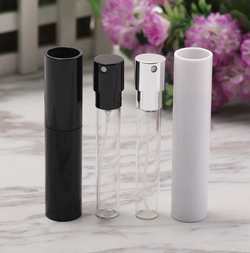 8ml Refillable Perfume Empty Spray Bottle Mini Sample Packaging Refill Cosmetic Container Vails Dispenser For Women Men Travel