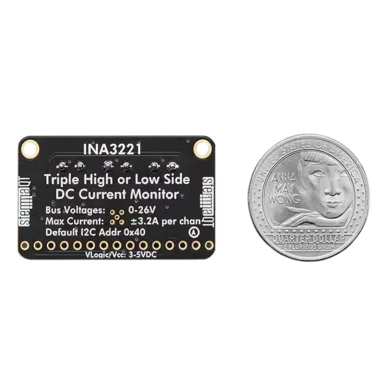6062 INA3221 Module 3-Channel 13 Bit Current/Voltage Monitoring Sensor Module STEMMA QT / Qwiic