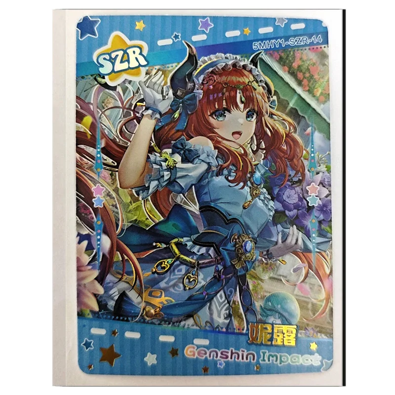 Goddess Story Flower girl SZR card Hatsune Miku Furina Nahida Nilou Shenhe Sangonomiya Kokomi boy Toy collection Birthday gift