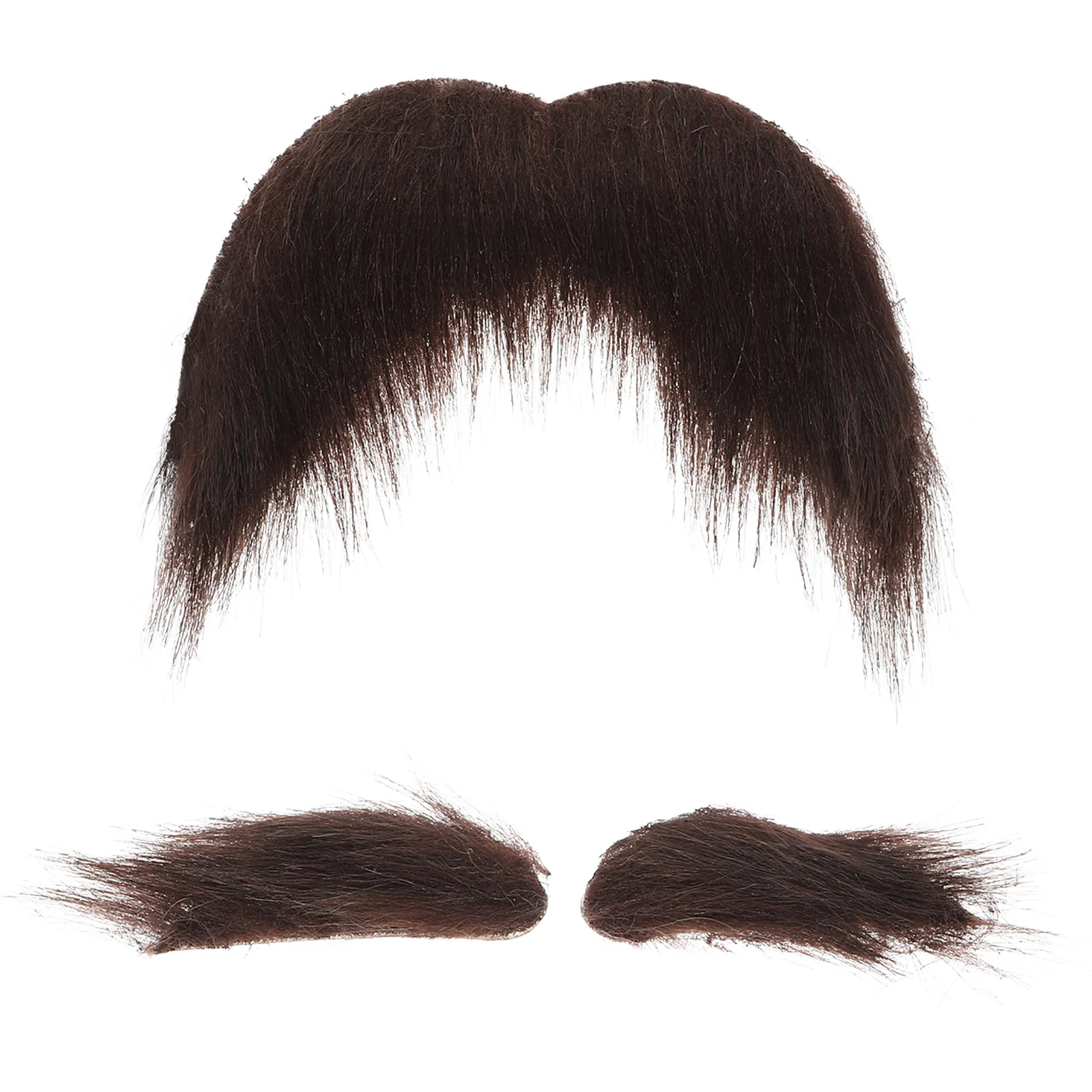 1 conjunto auto adesivo bigode sobrancelhas cosplay adereços fontes de festa de halloween barba falsa sobrancelhas falsas acessórios cosplay