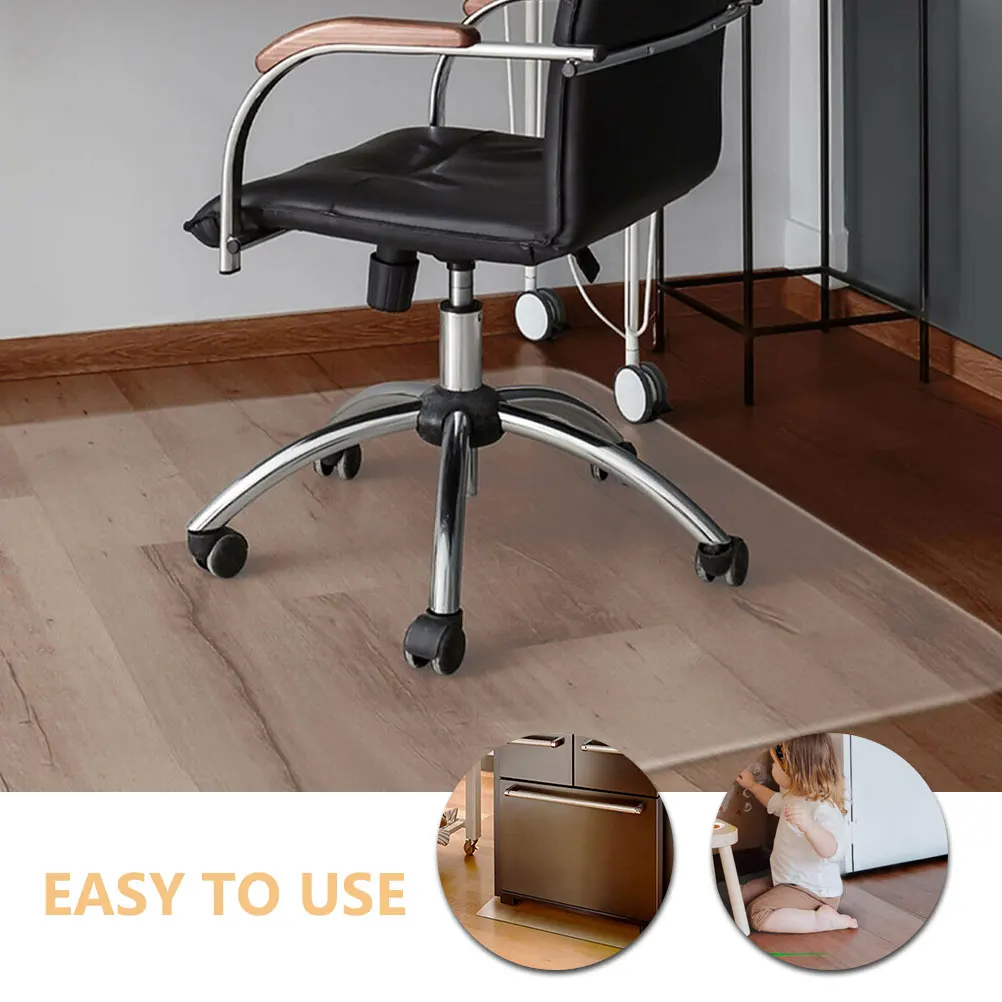 

Прозрачный коврик для стула для деревянного пола, нескользящая защита для мебели под офисный стул, стол, холодильник, шкаф, диван, износостойкий ПВХ