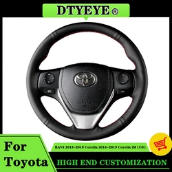 Car Steering Wheel Cover For Toyota RAV4 Corolla 2013-2019 Corolla iM (US) Car Interior Customized Original Steering Wheel Braid