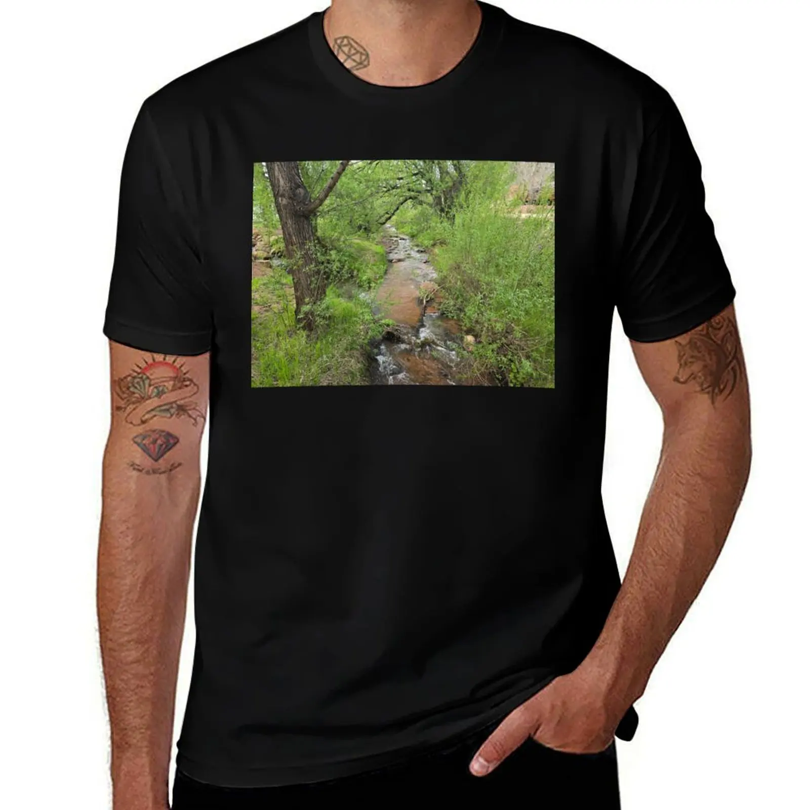 

A creek runs through it T-Shirt T-shirts man anime oversized fitted t shirts for men
