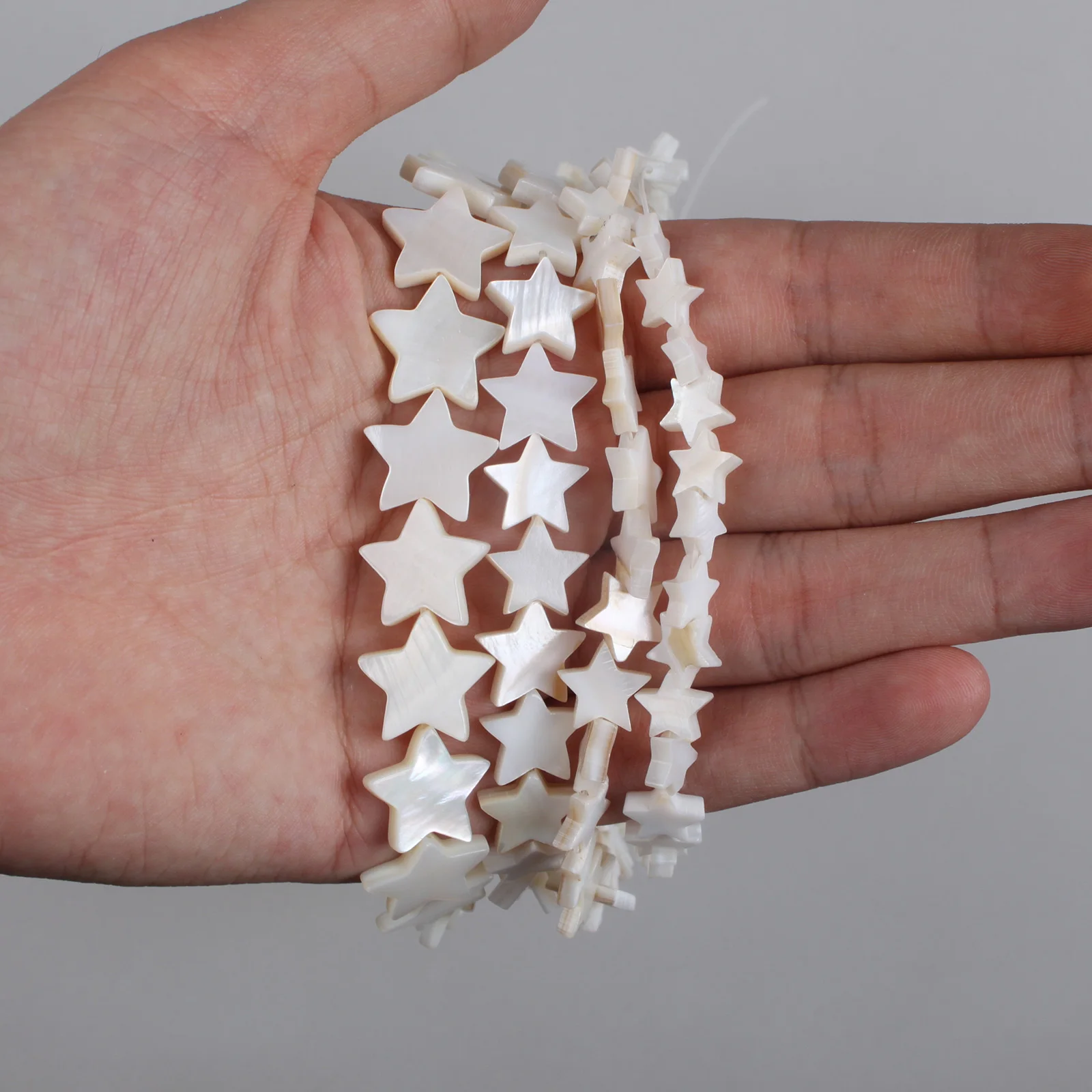 Natuurlijke Shell Kralen Wit Parelmoer Sterren Shell Pentagram Vorm Kralen 8 10 12 15Mm Voor Armband Ketting sieraden Maken