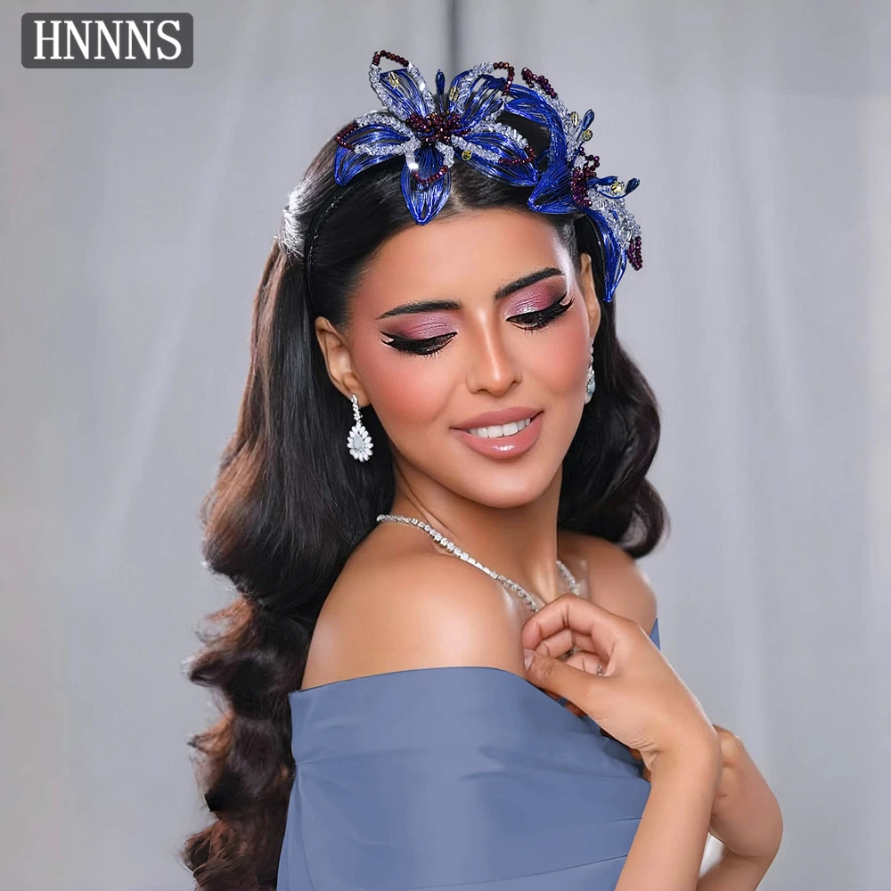 

TOPQUEEN Fashionable Bridal Wedding Flower Headband Handmade Elegant Women's Banquet Dancing Party Hair Accessories YXA357