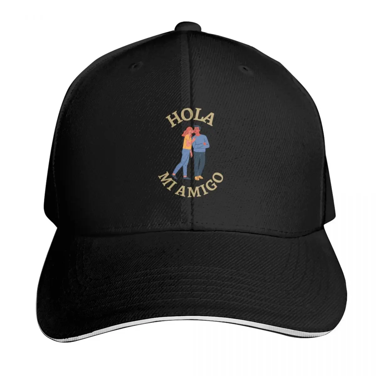 Boné de beisebol Hola Mi Amigo, chapéu vintage para festa, boné de pesca, boné de golfe fofo para homens e mulheres