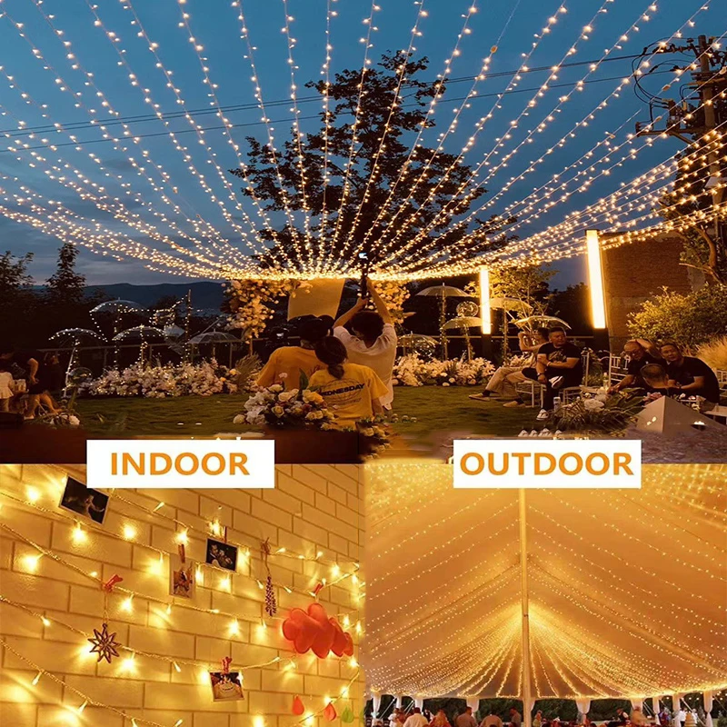 Fairy Lights LED String Light 5M-100M 220V/110V Chain Outdoor Waterproof Garland For Wedding Garden Christmas Party Decoration