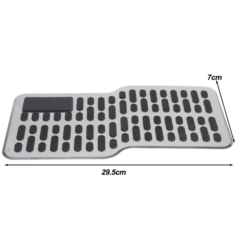 Stainless Steel Car Wear-resistant Pedal Anti Slip Metal Brake Pad Thickened Pedal Main Cab Metal Repair Protective Foot Mat