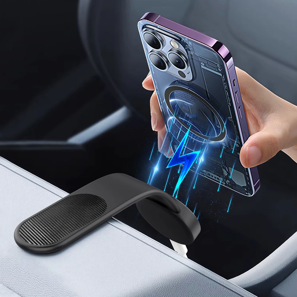 Universal Hook-And-Loop Car Magnetic Phone Stand Adjustables Car Navigating Stand For Automotive