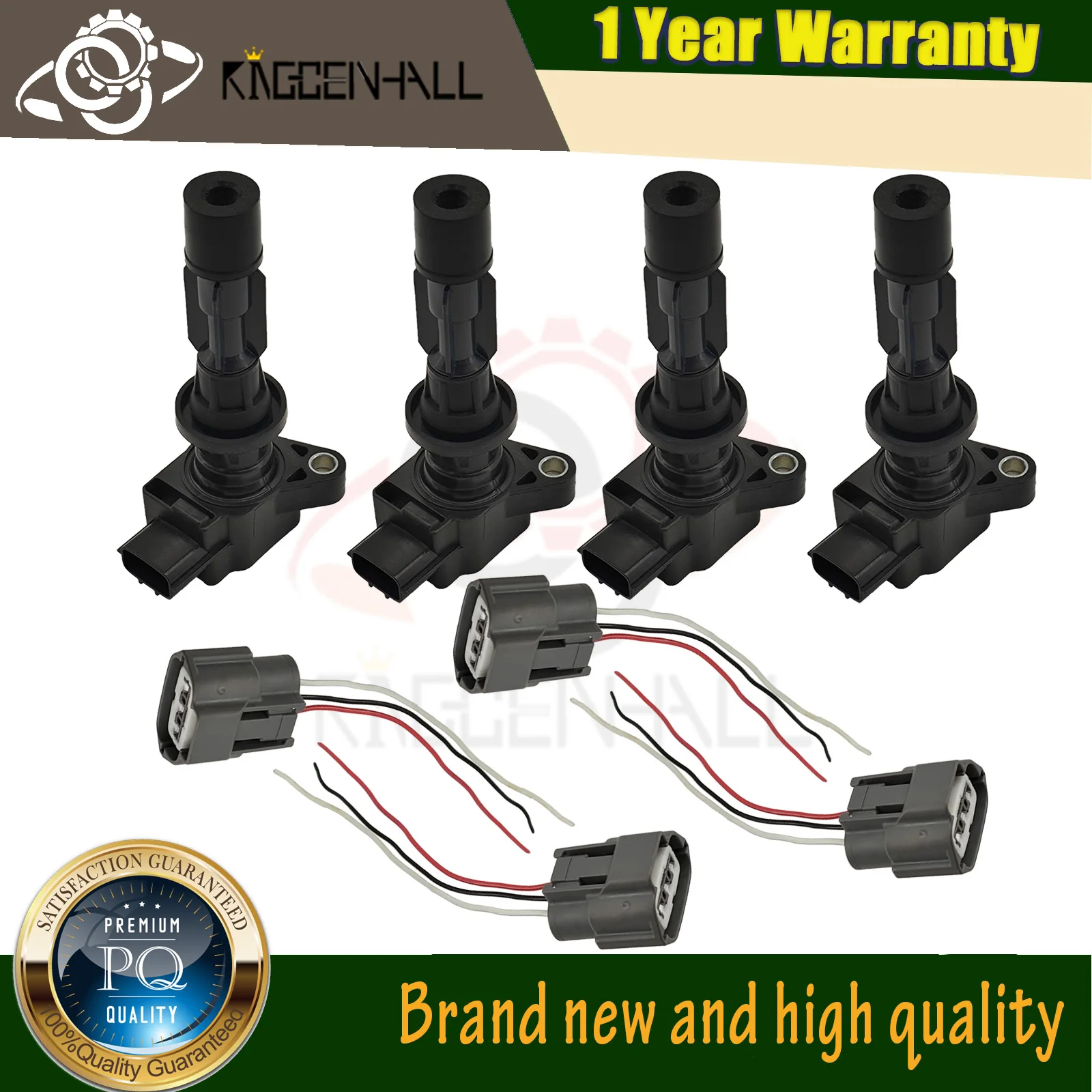 4Pcs L3G2-18-100A UF540 Automobile Ignition System Assembly Ignition Coil Compatible With Mazda 3 6 CX7 MX-5 Miata 2.0L 2.3L 2.5