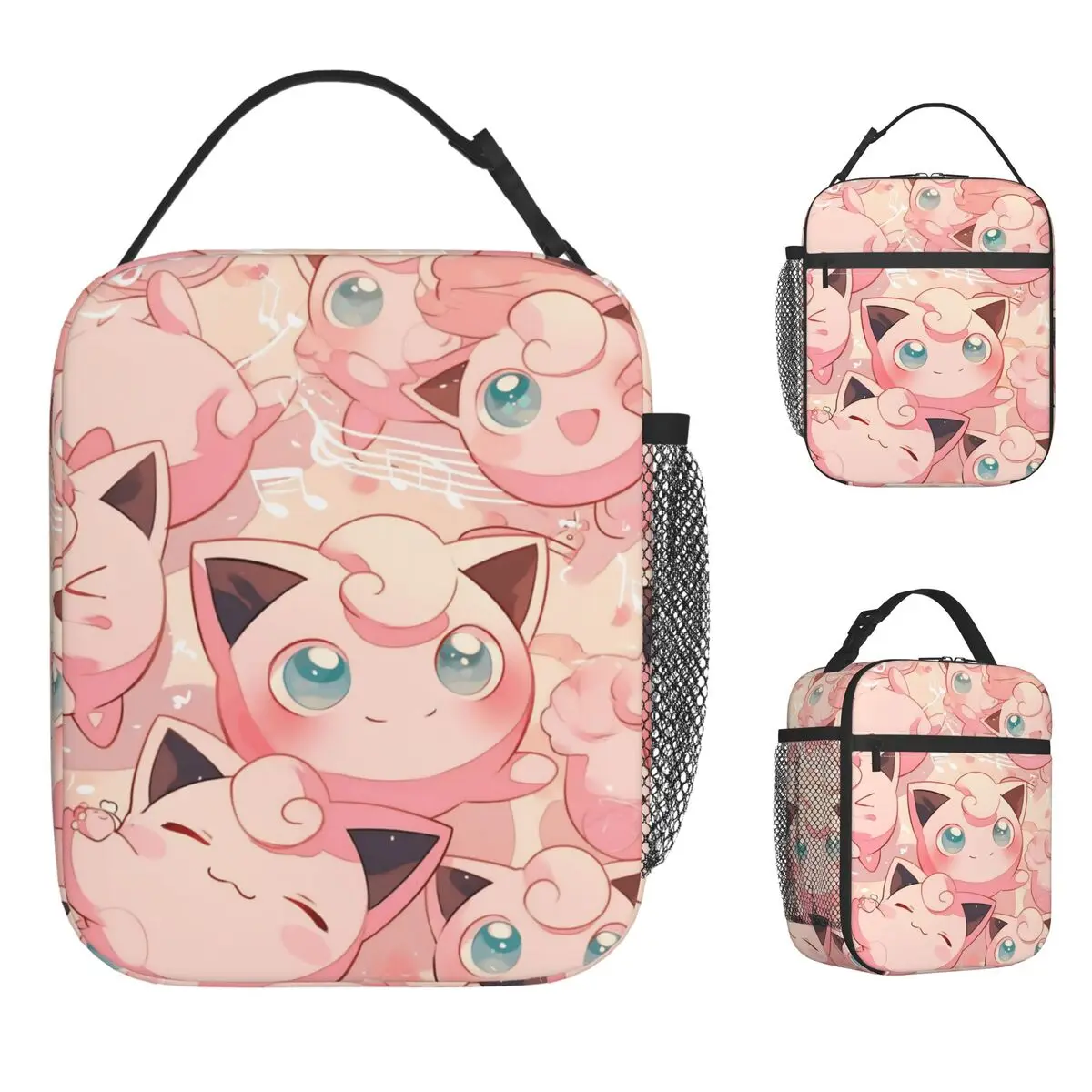 

Сумка-холодильник Jigglypuff для обедов, дорожная термосумка для взрослых, эстетичная, на заказ, из оксфорда, портативная