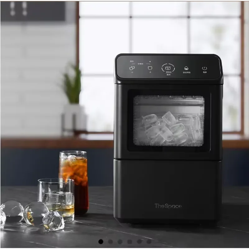 Portable Ice Maker Machine for Home Countertop Automatic Electric Ice Cube Maker with Large Capacity Fast Cooling Smart