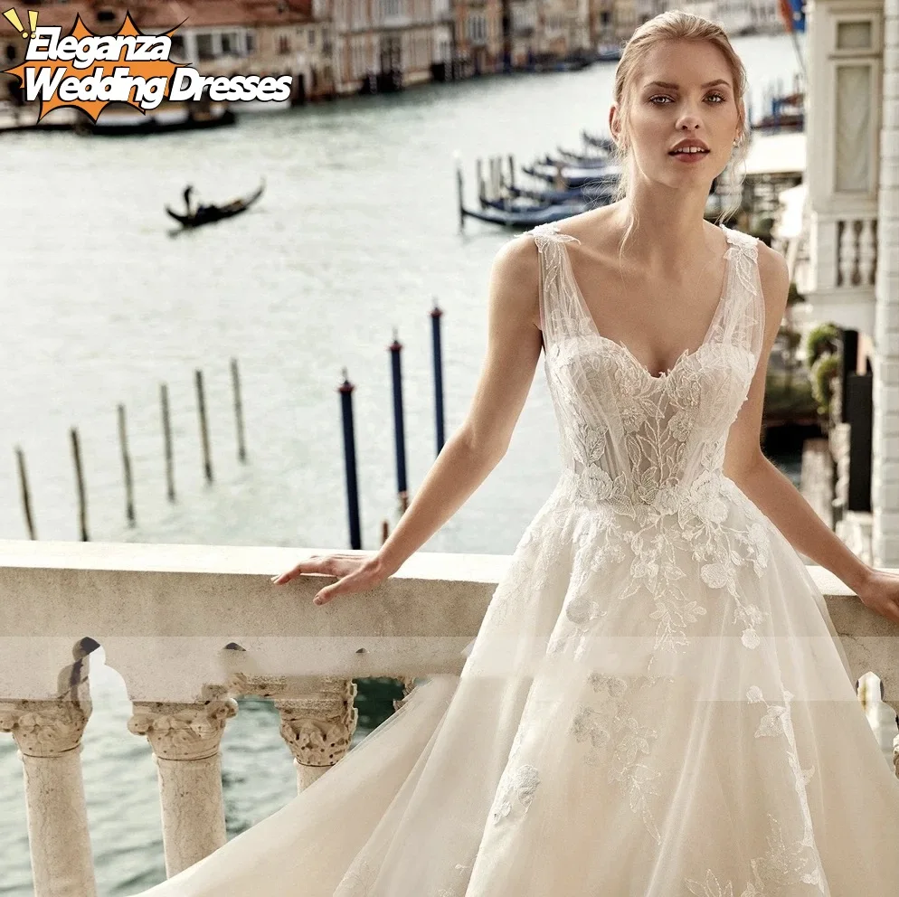 Customized Wedding Dresses For Women  A-Line Sweetheart Bridal Gowns Lace Appliques Sexy Robes  Vestidos De Novia