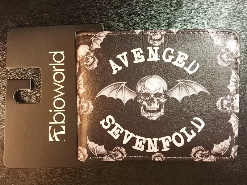 ad-sevenfold-a7x-ミュージックプリント財布ユニセックスレザー財布バンドファン小銭入れメンズレディース楽器アクセサリー