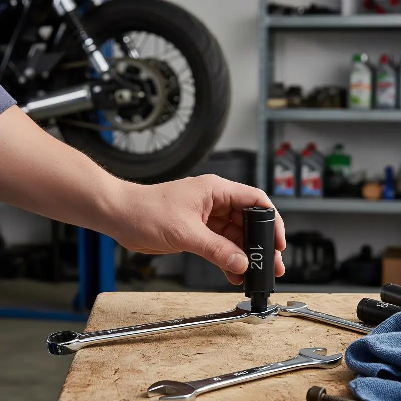 Motorcycle Clutch Nut Removal Tool Four-claw Socket Wrench Starter Disk