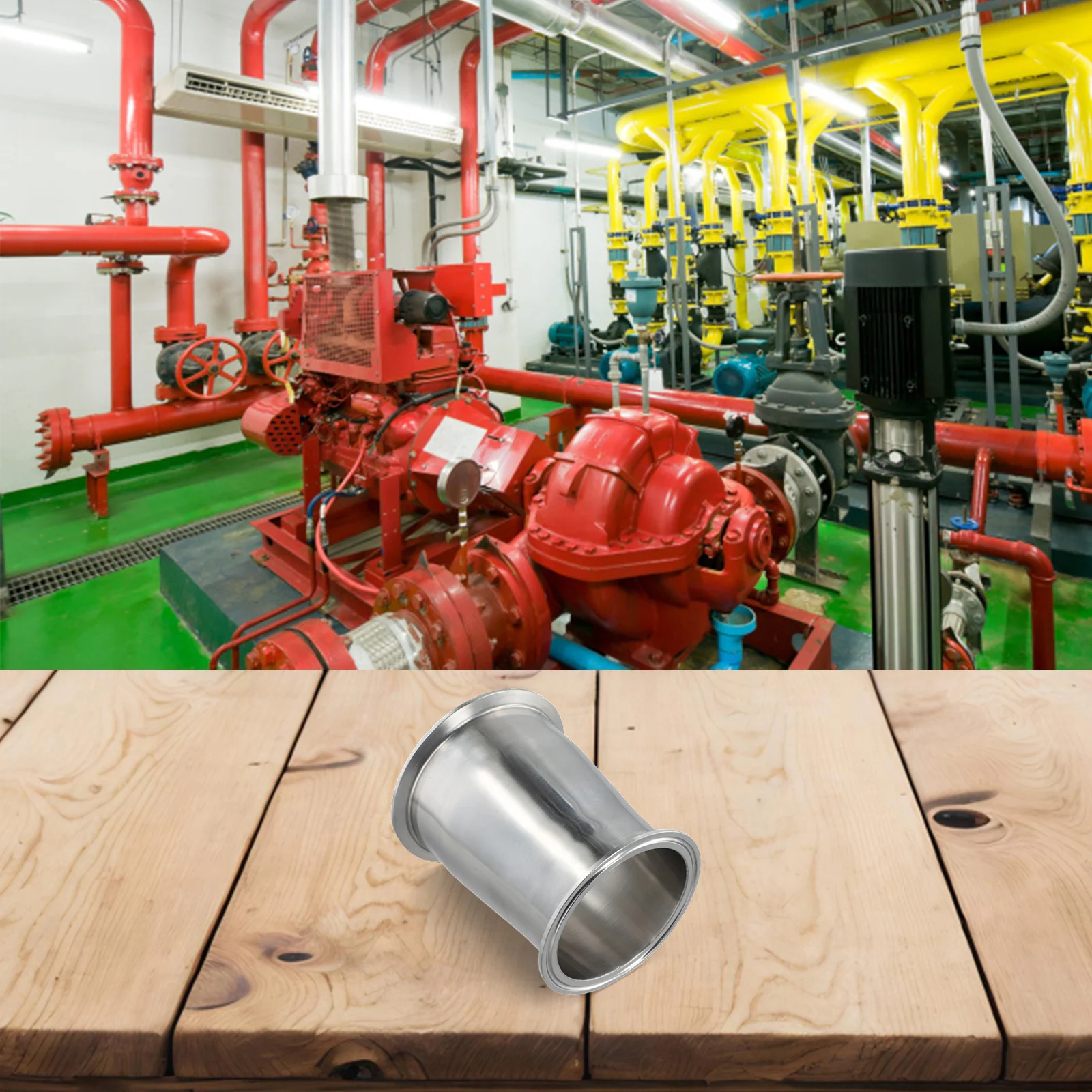 Concentric Reducer Reducer Tri Clamp Industrial Installation 102MM 4 X 115MM 4-1 2 Accessory Non-permanent Sealing