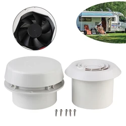 For Rv Trailer Caravan Side Air Outlet 12V Car Silent Fan Strong Wind Ventilation Exhaust Fans Camper Accessories