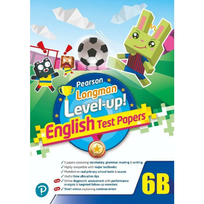

PEARSON LONGMAN ENGLISH LEVEL UP TEST PAPERS 6B Pearson Pearson Education 9789888693283 Книга