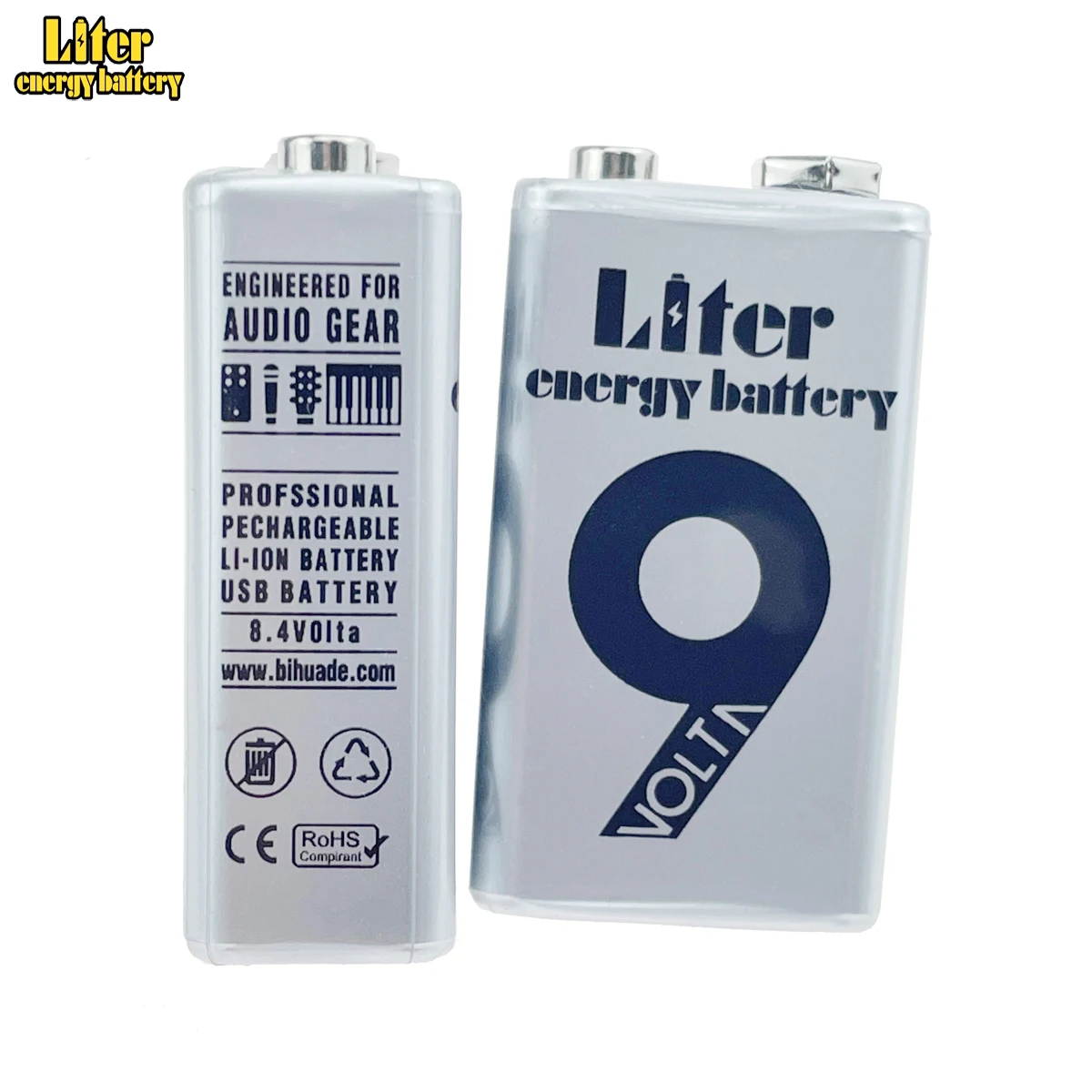 9V 6F22 Micro USB 1500MAh Pin Sạc Lithium Ion Cho Báo Khói Không Dây Micro Guitar EQ Liên Lạc Nội Bộ Đồng Hồ Đo Vạn Năng