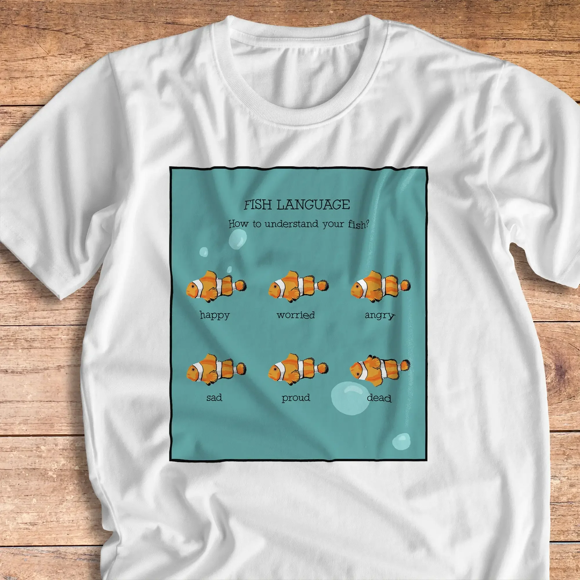 Fish Language T-shirt Fish T-shirt Animal Shirt Nemo T-shirt