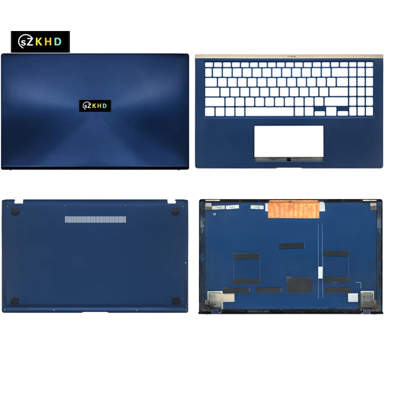 ใหม่สำหรับ Asus Zenbook 15 UX534 UX534F ปกหลัง LCD ฝาหลังที่วางเท้าสัมผัสแท่นวางคีย์บอร์ดด้านบนกรอบด้านล่างเคสแล็ปท็อปอุปกรณ์เสริม