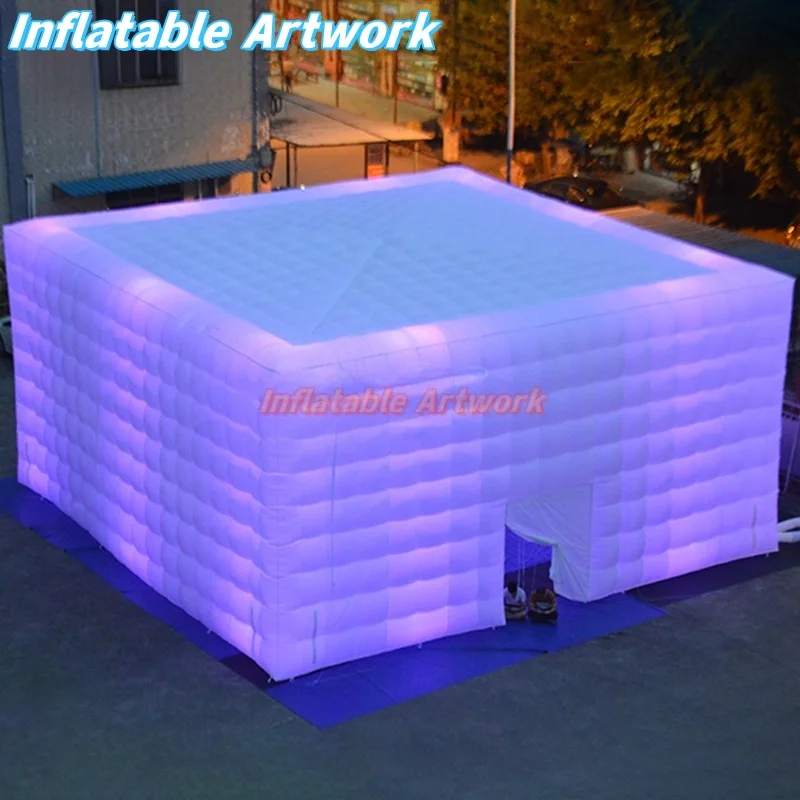 La tienda inflable enorme con luces construidas personalizadas para juguetes de decoración de fiestas y eventos