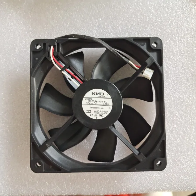 

NMB 11925SA-12N-EL DC 12V 0.38A 120x120x25mm 3-Wire Server Cooling Fan