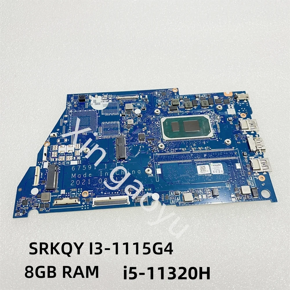 Placa base Original para ordenador portátil, tarjeta madre de i5-11320H TM2039, I3-1115G4, 8GB de RAM, 67591, 1, 67591, 1, 15, 100% probado