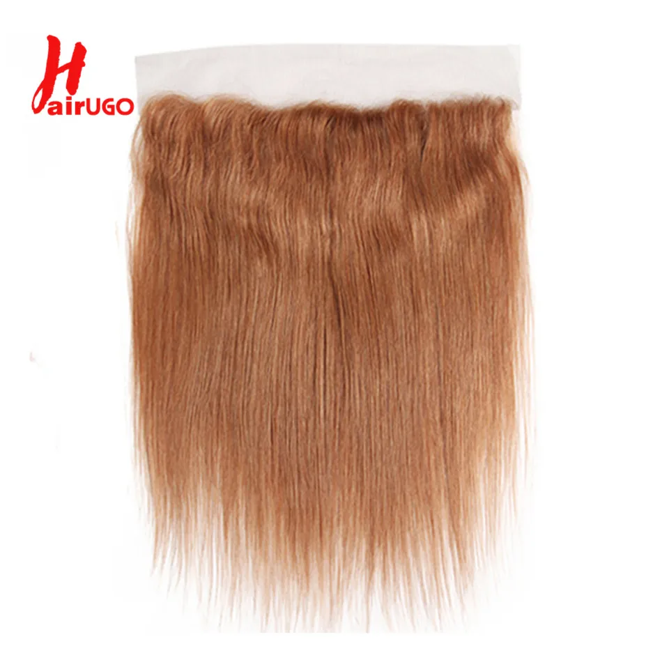 #30 Brown Straight Hair Closures 4x4 Lace Closure 10''-20'' 100% Human Hair With Baby Hair Remy Hair Closure HairUGo Brazilian