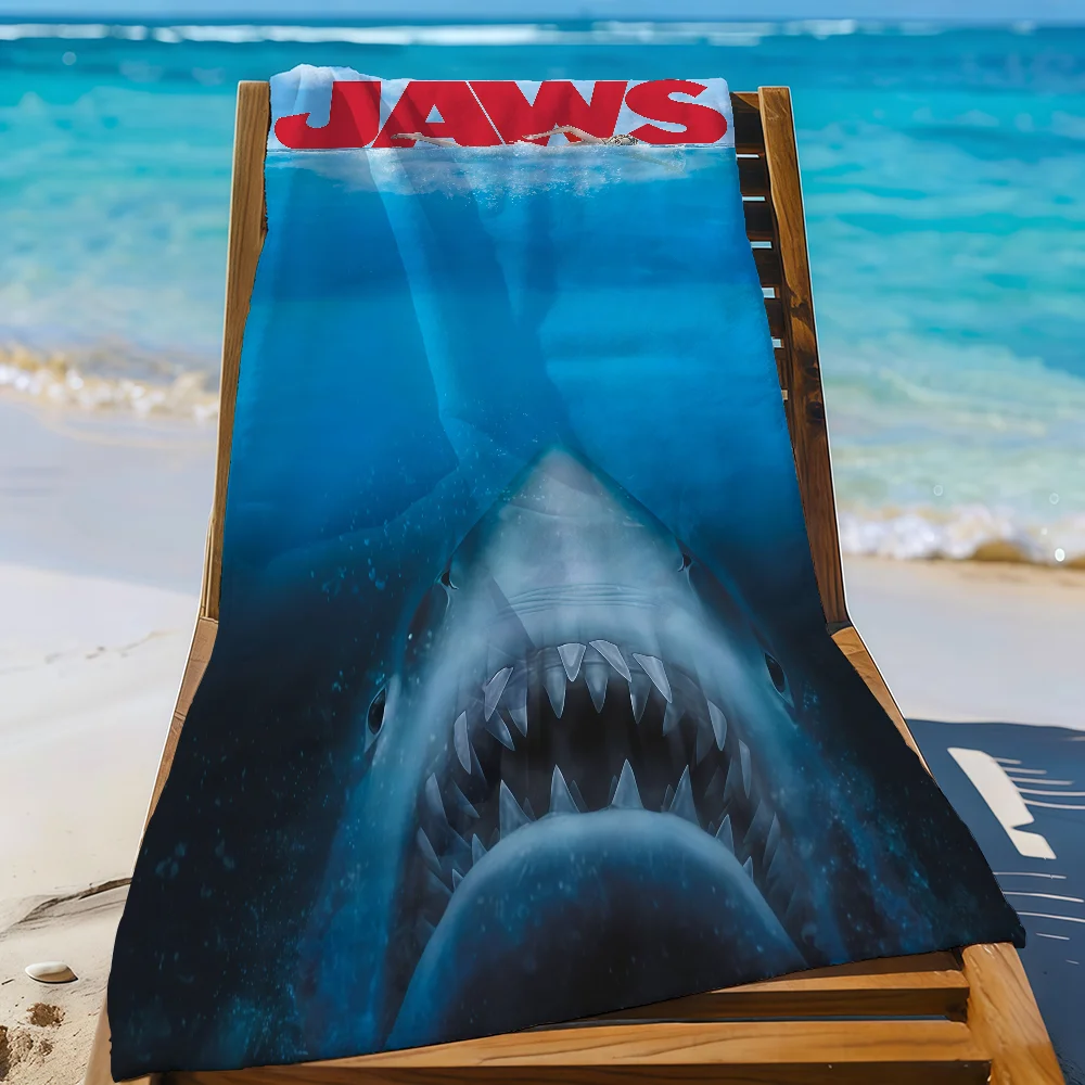 Swimming on shark mouth funny Towel Quick Drying Beach Towels Are Suitable For Swimming Pools Camping Yoga And The Gym