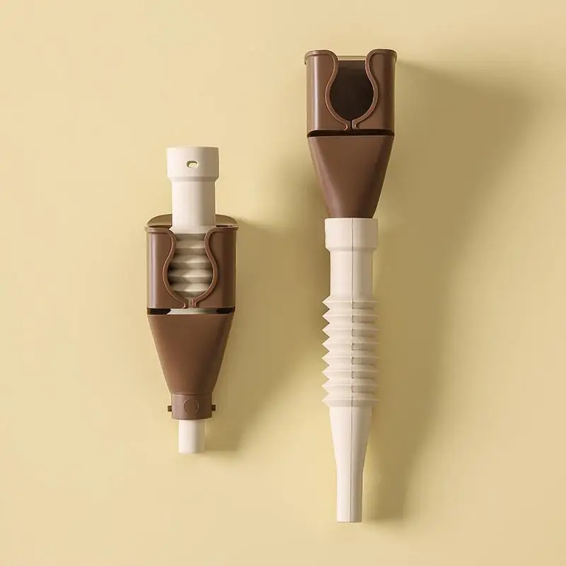 New 1pcs Plastic Refueling Funnel Portable Folding Telescopic Hose Bayonet Wide-mouth Flexible Snap-in Kitchen Accesorios Funnel