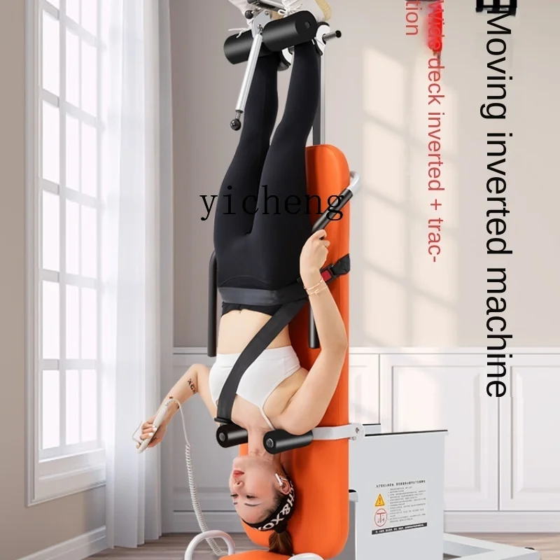 

RWJ Inversion Table Electric Automatic Inverted Hanging Fitness Equipment Waist Traction Stretching Artifact