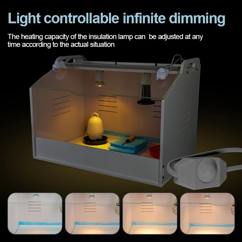 Brooding Hatchery Eggs Incubator, Heating Incubator, Nestling Quail Parrot, Tortoise, Hedgehog Rearing Crawling Pet