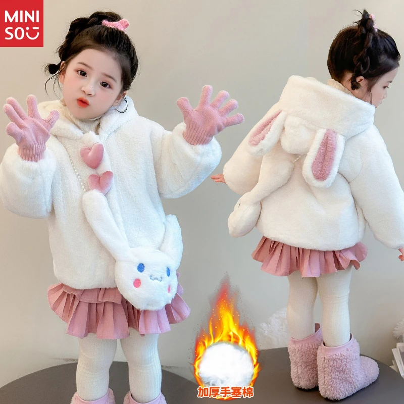 

2025 Girls Padded Fuzzy Coat Winter New Fashion Cute Fleece Warm Top