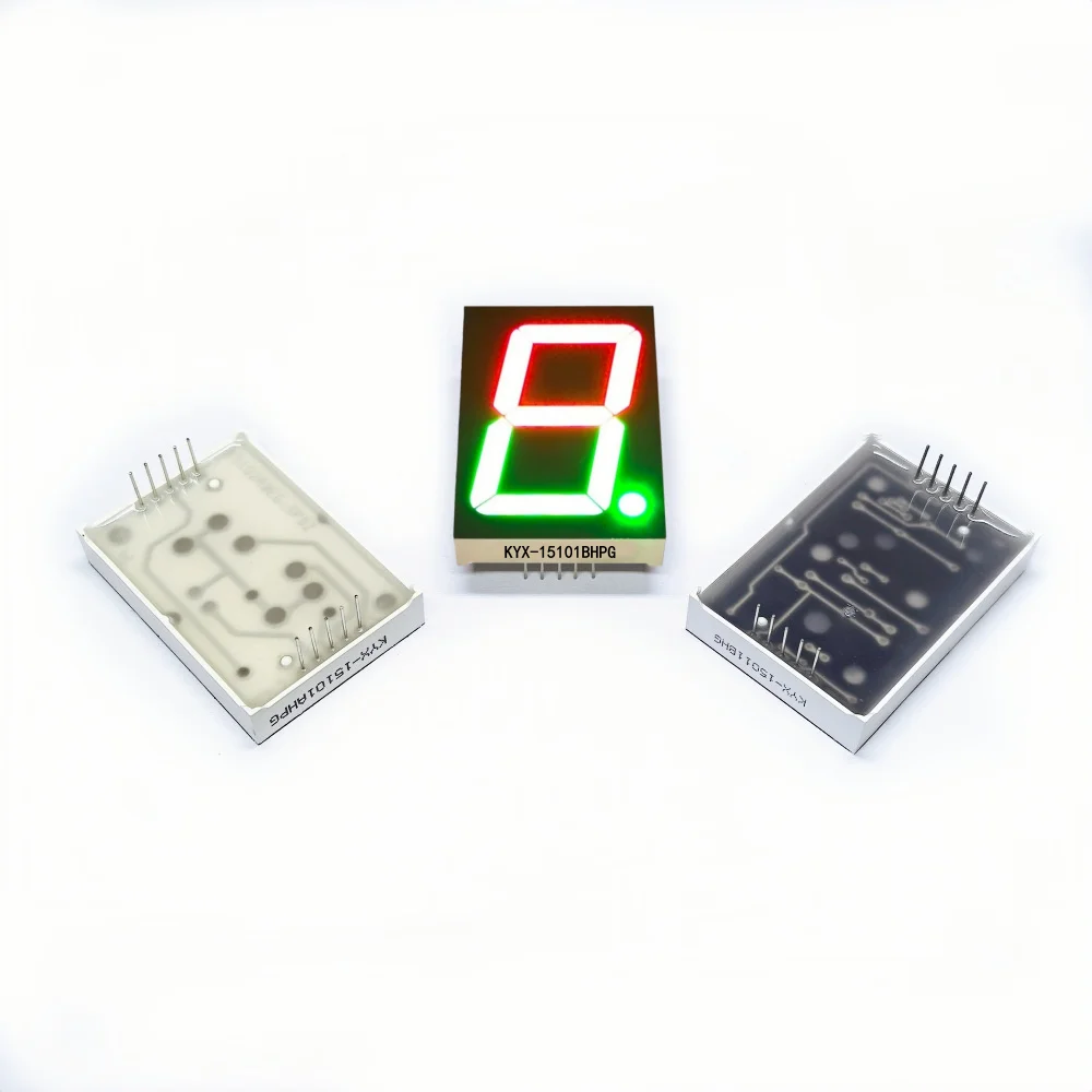 10PCS 1.5-inch red and green dual-color digital tube, 30.6mmX44mm dual-color digital screen, 