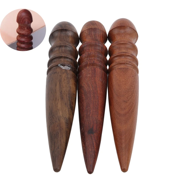 Hot Sale Leather Edge Burnisher DIY Handmade Leathercarft Sandalwood Leather Polishing Tool Wood Polishing Stick